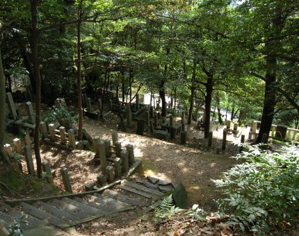 霊山には龍馬と中岡だけでなく多数の志士達の墓がある。